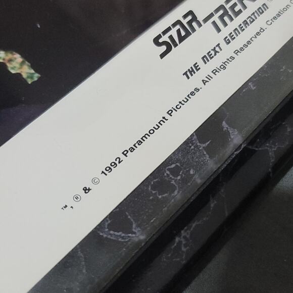 Vtg 1992 Paramount Pictures Star Trek The Next Generation Wesley Crusher Plaque - Picture 3 of 6